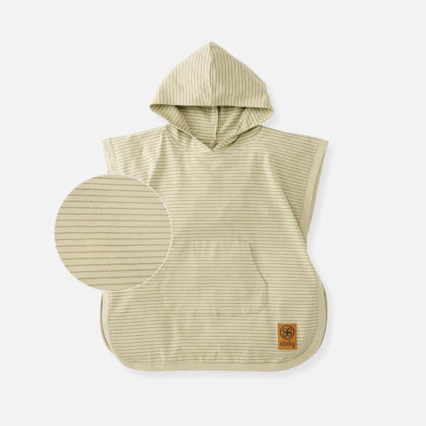 cloby - UV-Poncho UPF 50+ "Sandy Beach/Olive Green" - verschiedene Größen