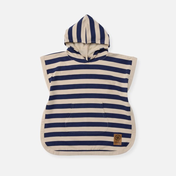cloby - UV-Poncho UPF 50+ "Navy/Sandy Stripe"" - verschiedene Größen