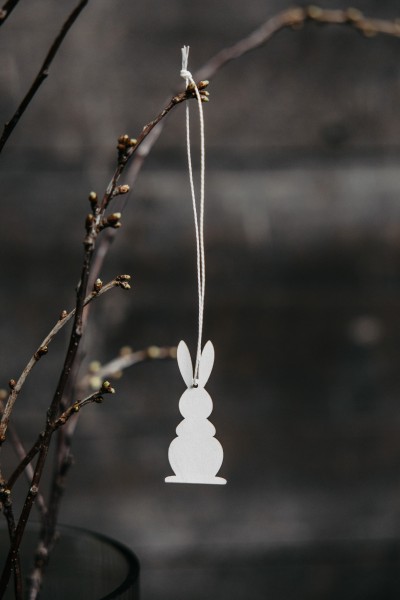 STOREFACTORY - Anhänger Hase "HUGO" weiß