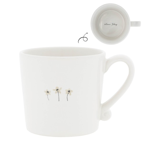 Bastion Collections - Tasse "Daisies" - weiß/schwarz/beige