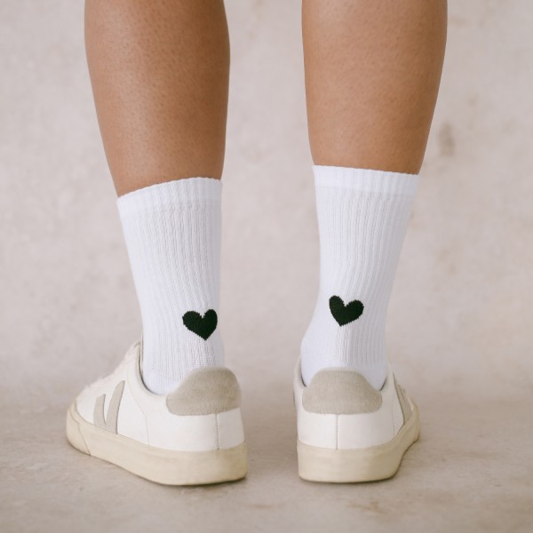 Eulenschnitt - Socken "Herz" - "schwarz" - verschiedene Größen
