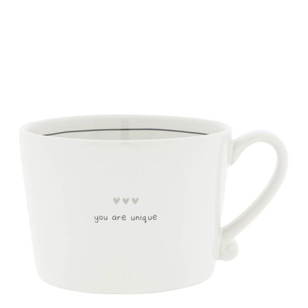Bastion Collections - Tasse "YOU ARE UNIQUE" - weiß/schwarz