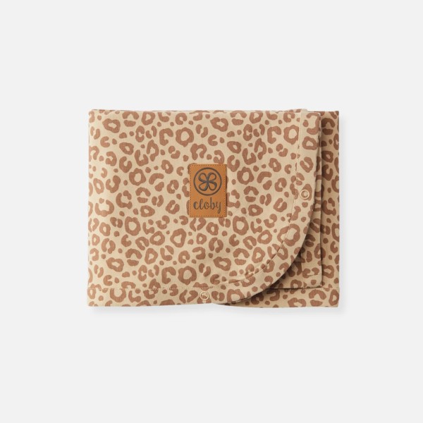 cloby - UV-Sonnenschutz-Tuch "Leopard Brown" - 95 x 73 cm