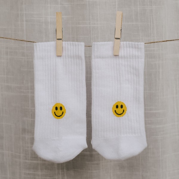 Eulenschnitt - Socken "Smiley - "gelb" - verschiedene Größen